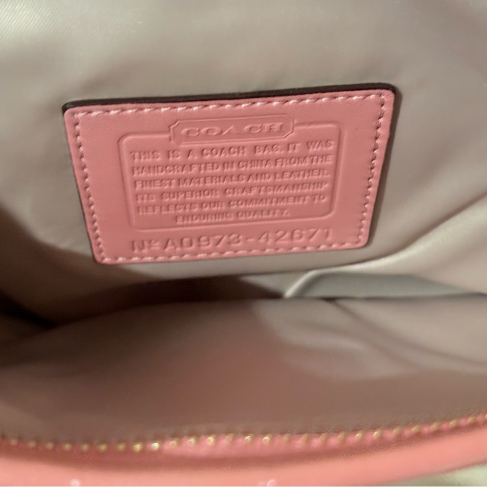 Coach Floral Chain Canvas Wristlet Y2K - Picture 10 of 12